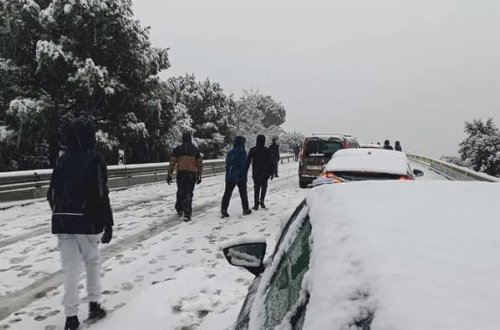 Avropada qar fırtınası