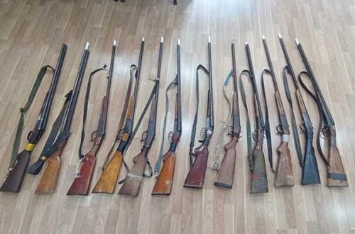 Yanvarın 30-da polis 19 silah və 5421 patron aşkar edib
