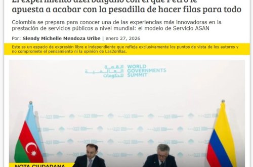 Kolumbiya mətbuatı  “ASAN xidmət” modelindən yazıb