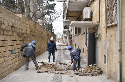 Səbail rayonu, Teymur Elçin küçəsində 370 metr su xətti yenisi ilə əvəzləndi – Video+Foto