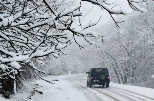 Bakı–Şamaxı–Yevlax yolu tamamilə buz bağladı