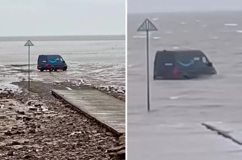 Kuryer çatdırılma zamanı özünü dənizdə tapıb