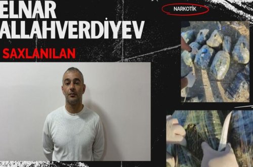 Elnar Allahverdiyev 40 kq narkotiklə tutuldu