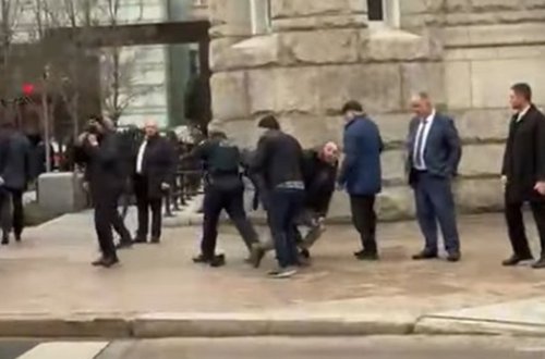 Prezidentin təhlükəsizlik xidmətinin əməkdaşları ABŞ polisi ilə birlikdə təxribatın qarşısını aldılar - Video