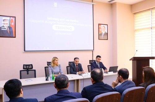 Baş Prokurorluqda media nümayəndələri üçün treninq keçirilib