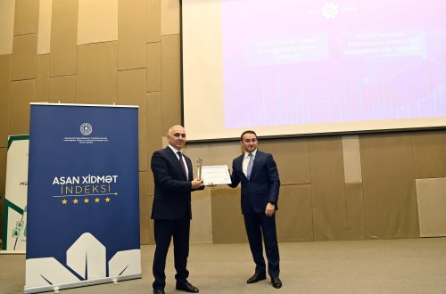 “Azərişıq” ASC “ASAN xidmət indeksi” üzrə qiymətləndirmə nəticələrinə əsasən 3-cü dəfə ardıcıl olaraq birinci yerə layiq görülüb