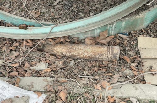 Sumqayıtda top mərmisi aşkar edilib