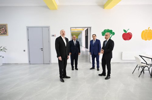 Prezident İlham Əliyev Lənkəran Dövlət Peşə Təhsil Mərkəzinin açılışında iştirak edib