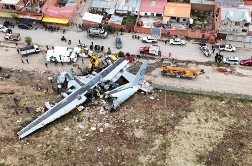 Boliviyada yük təyyarəsinin qəzaya uğraması nəticəsində ölənlərin sayı 22-yə çatıb