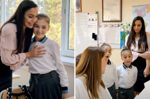 Leyla Əliyeva Bakı Xoreoqrafiya Akademiyasında olub (VİDEO)