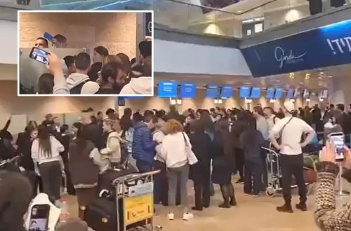 Ölkəni tərk etməyə çalışan israillilər Ben Qurion hava limanında xaosa səbəb olub