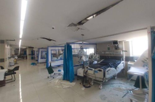 İranda Buşehr əyalətindəki xəstəxanaya ciddi ziyan dəyib