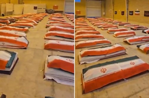 Hind okeanında həlak olan iranlı dənizçilər son mənzilə yola salındı