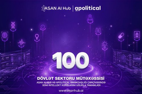 ASAN AI Hub platformasında dövlət sektorunun ilk 100 nümayəndəsi süni intellekt üzrə təlimi başa vurub
