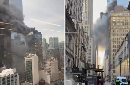 Nyu-Yorkda hündürmərtəbəli binada yanğın baş verib