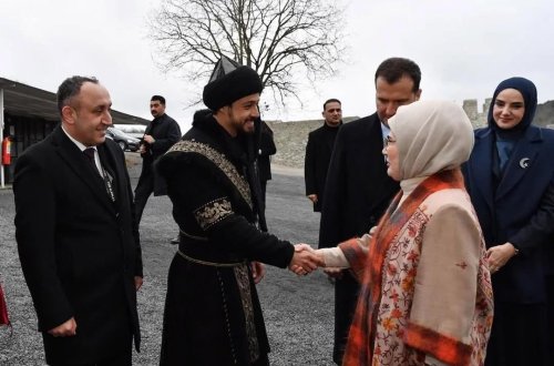 Əminə Ərdoğan film setində - FOTO