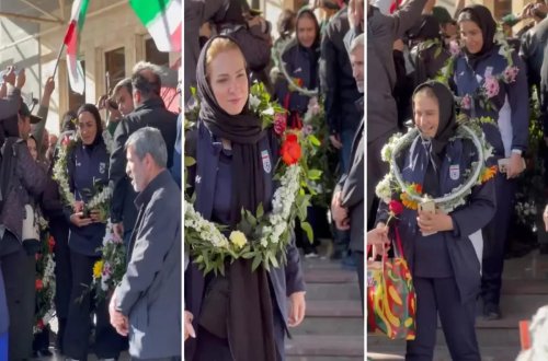 İranın qadın futbol komandası vətənə qayıdıb