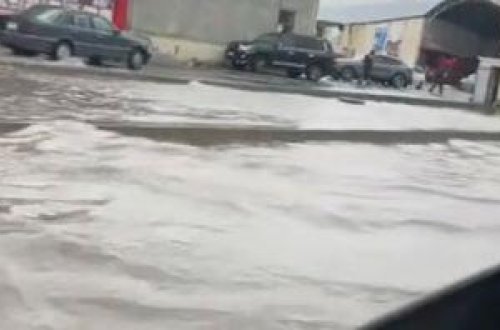 “Sədərəy”i su basdı - VİDEO