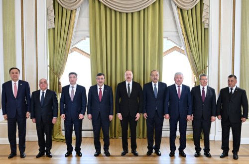 Prezident TDT-yə üzv dövlətlərin hökumət başçılarını qəbul etdi - Fotolar