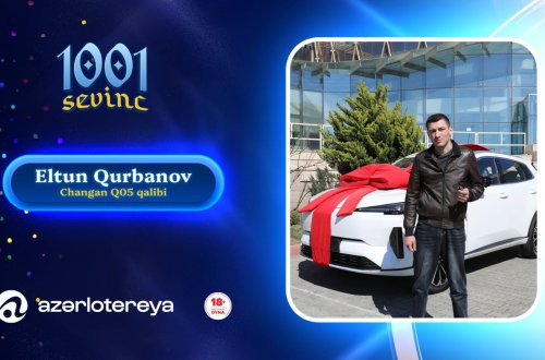 Şəmkirli 22 yaşlı gənc “1001 Sevinc”dən avtomobil qazandı