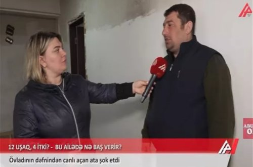 Övladının dəfnini canlı yayan atanın dərdi nədir? - VİDEO