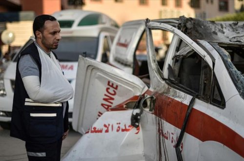 Qəzzada təcili yardım maşınları fəaliyyət göstərə bilmir