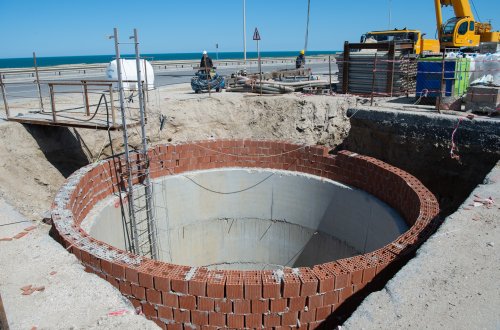 Pirşağı hövzəsi üzrə kanalizasiya kollektorları və tullantı sutəmizləyici qurğu tikilir - Video+Foto