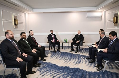 İlham Əliyev Antalyada Əhməd Əl Şaraa ilə görüşdü