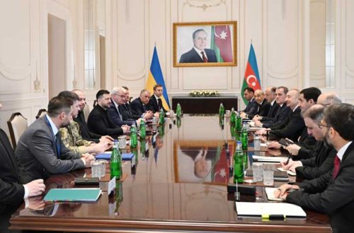 İlham Əliyevin Zelenski ilə təkbətək və geniş tərkibdə görüşü oldu (YENİLƏNİB)