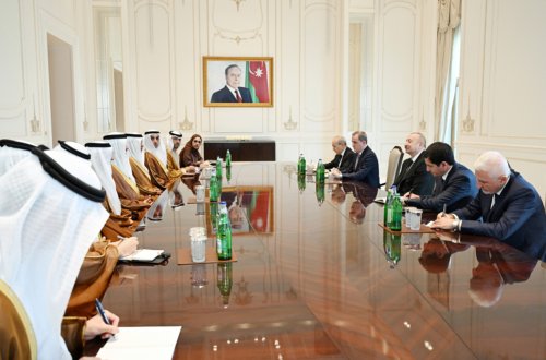 Prezident Qəbələdə BƏƏ nümayəndələrini qəbul etdi - Fotolar