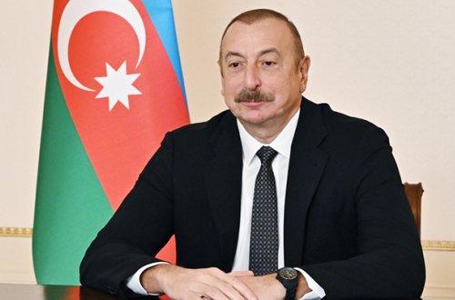 Prezident İrəvandakı tədbirdə onlayn çıxış etdi
