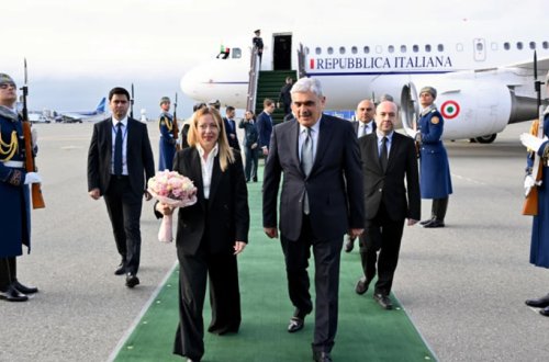 Corcia Meloni Azərbaycana rəsmi səfərə gəldi
