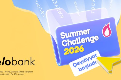 Yelo Bank-ın Summer Challenge 2026 təcrübə proqramına qeydiyyat başladı!