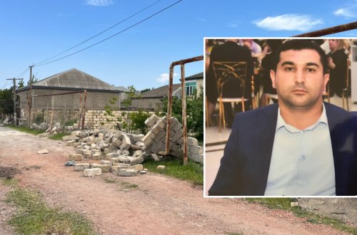 İcra hakimiyyəti tərəfindən həyət hasarı sökülən şəxs həyatına son qoydu - FOTOLAR