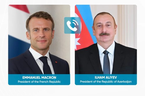 Emmanuel Makron İlham Əliyevə zəng vurub