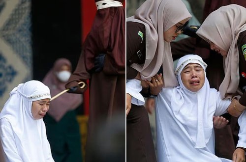 İndoneziyada qadın 100 şallaq zərbəsindən sonra huşunu itirib