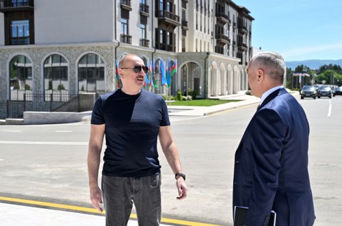 İlham Əliyev Xankəndidə açılışda iştirak etdi - Fotolar
