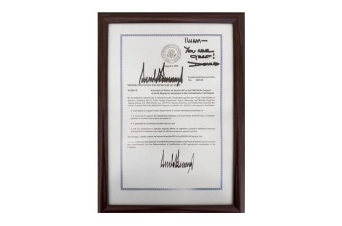 Prezident İlham Əliyev Donald Trampa təşəkkür edib
