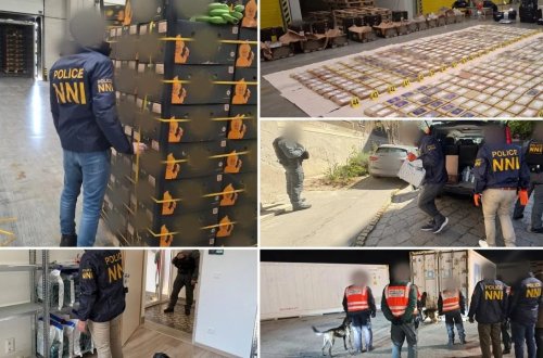 Banan qutularında gizlədilmiş yarım tondan çox narkotik aşkar edilib