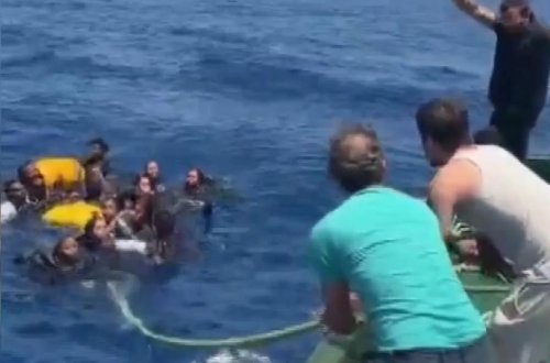Batan qayıqda olan 48 nəfər türklər tərəfindən xilas edilib