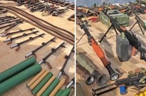 Somalidə beşulduzlu oteldə çoxlu sayda silah ələ keçirilib