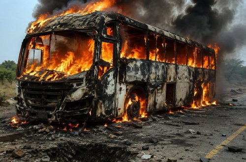 Nigeriyada avtobus minaya düşüb: 10 nəfər həlak olub