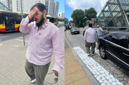 Polşada azərbaycanlı sürücüyə hücum olunub - FOTOLAR