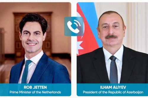 Prezident İlham Əliyev Niderlandın Baş naziri ilə telefon danışığı aparıb