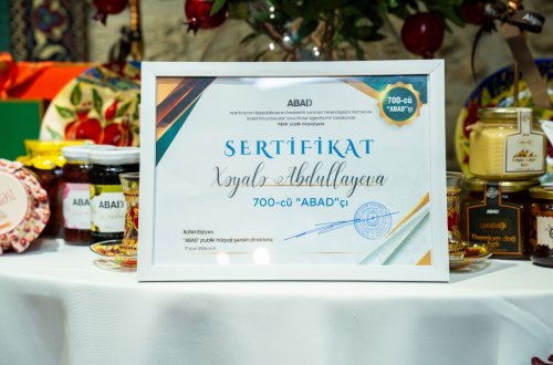 700-cü sahibkar “ABAD”çı adını qazandı