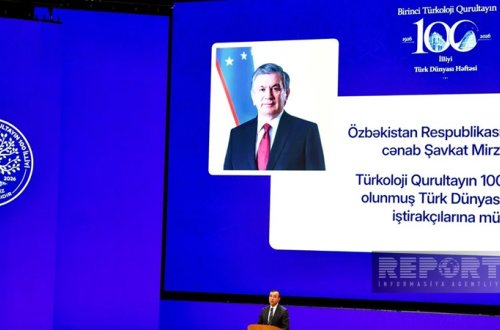 Şavkat Mirziyoyev: Birinci Türkoloji Qurultay türk xalqlarının yüksəlişi üçün böyük tarixi hadisə idi