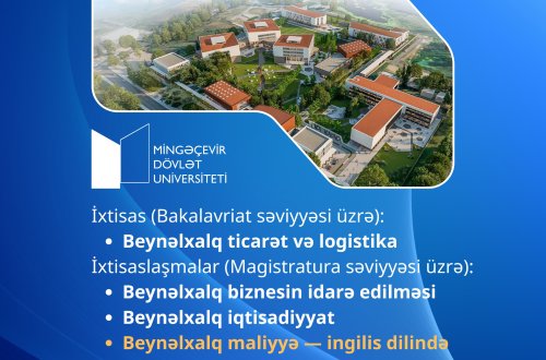 Mingəçevir Dövlət Universitetində qlobal əmək bazarına yönələn yeni mərhələ: beynəlxalq ixtisaslar və ingilisdilli qəbul imkanları genişləndirilir