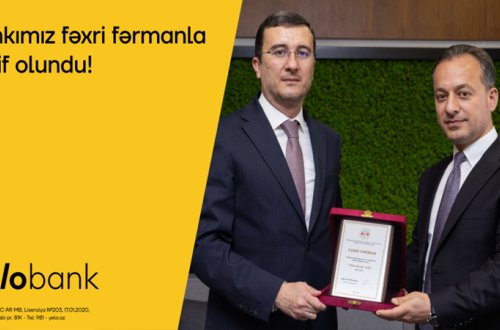 Yelo Bank Azərbaycan Sahibkarlar Konfederasiyasının fəxri fərmanına layiq görülüb