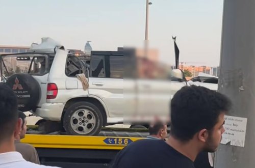 Dərnəgül yolunda dəhşətli qəza - Sürücü öldü - Video