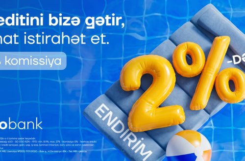 Kreditini Yelo-ya gətir, 2%-dək endirim qazan!